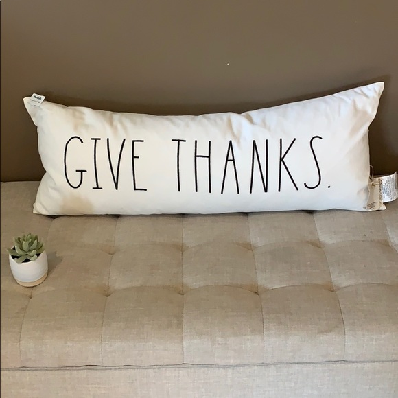 Rae Dunn Other - NWT RAE DUNN long give thanks decorative pillow